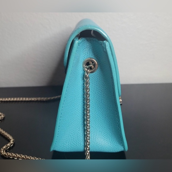 Furla Metropolis Teal Leather Mini  Crossbody Bag - Picture 4 of 15